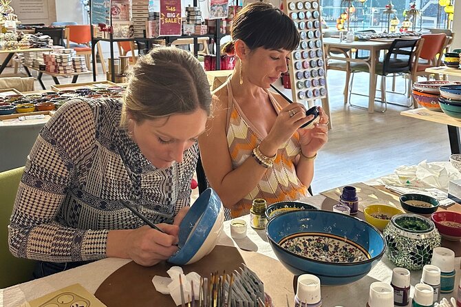 Paint and Sip Classes Melbourne: Ceramic Plates & Bowls - What you take home: your own painted ceramics