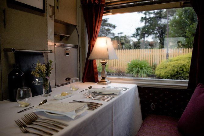 The Q Train - First Class Private Dining For 2 - Swan Bay and Bellarine Peninsula views: when to look up